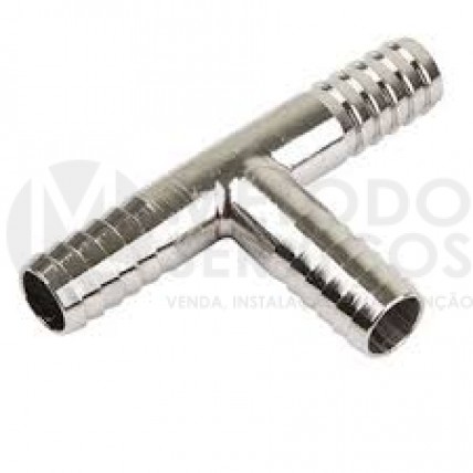CONEXÃO T 3/8" MANGUEIRA AÇO INOX